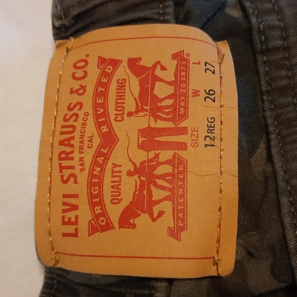 Levi's camo jogger jeans for boys, size 12, green - Picture 5 of 7